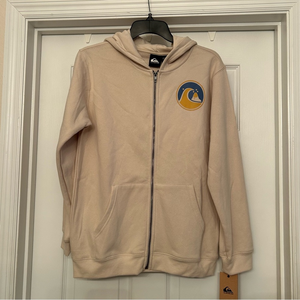 Quiksilver Over The Wave Fleece Zip-Up Hoodie Boys XL 🆕 - Picture 2 of 8